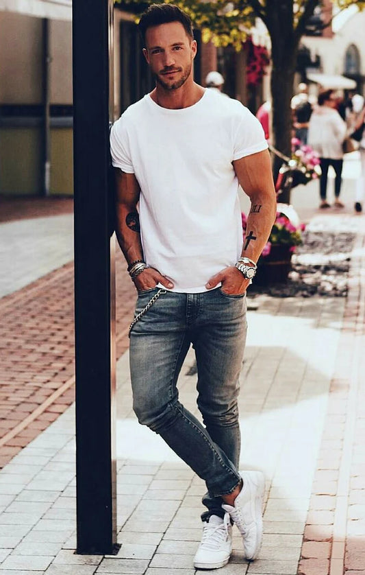 Casual T-Shirt - Comfortabel en Uniek voor Heren