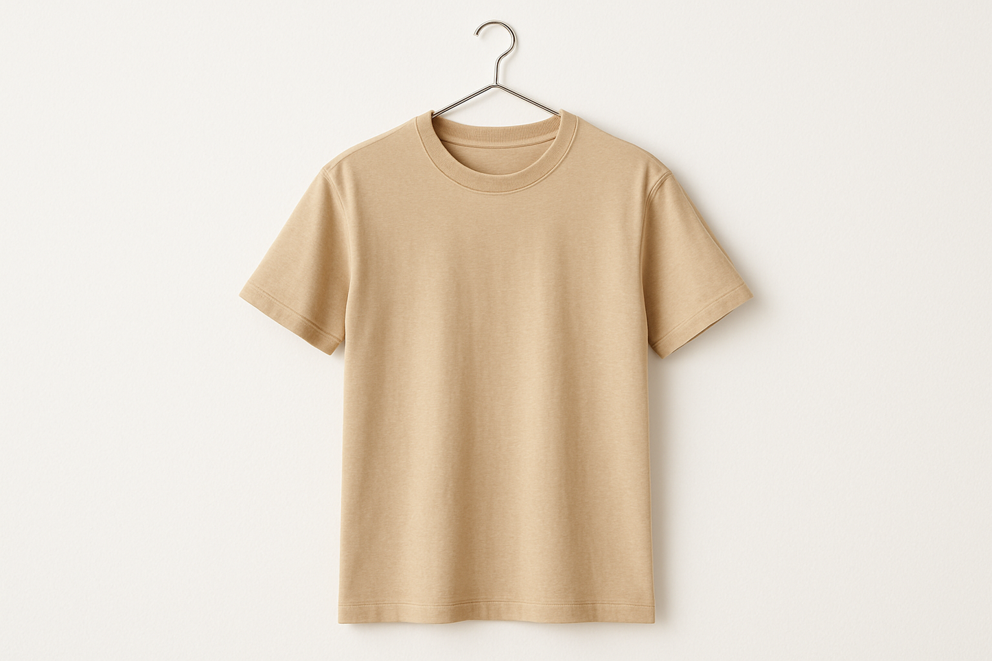 beige t shirt