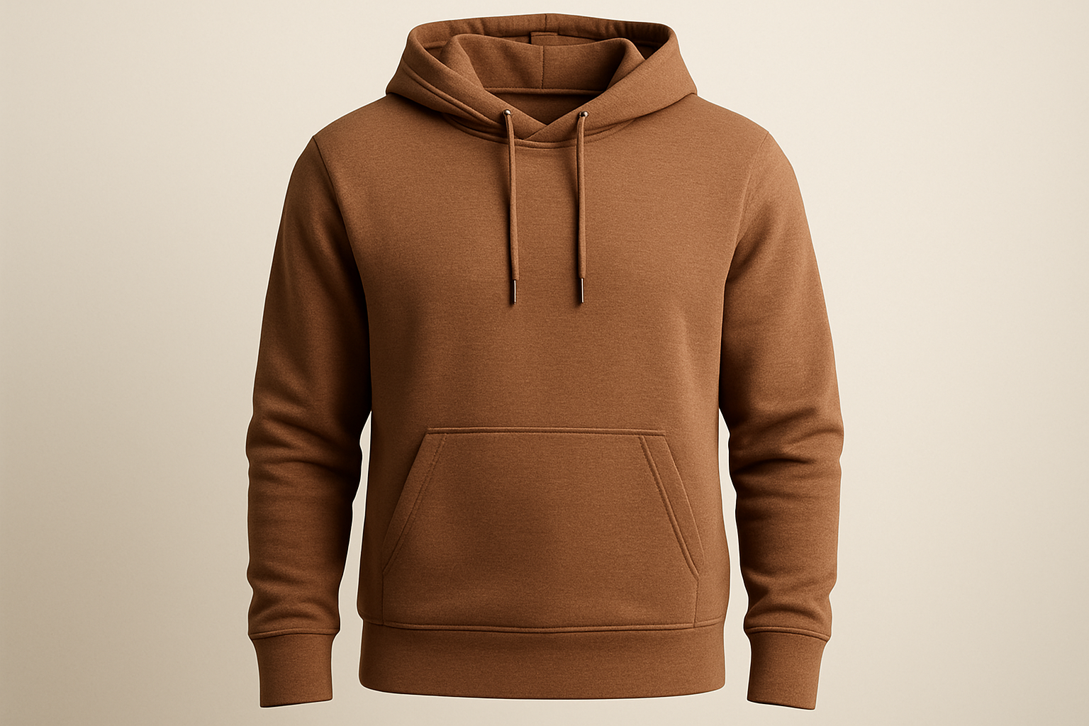bruine hoodie voor mannen