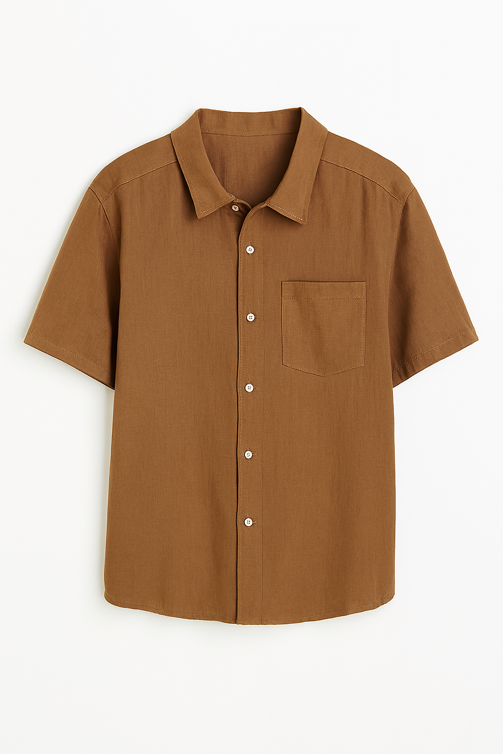 Elegante Korte linnen blousen voor mannen