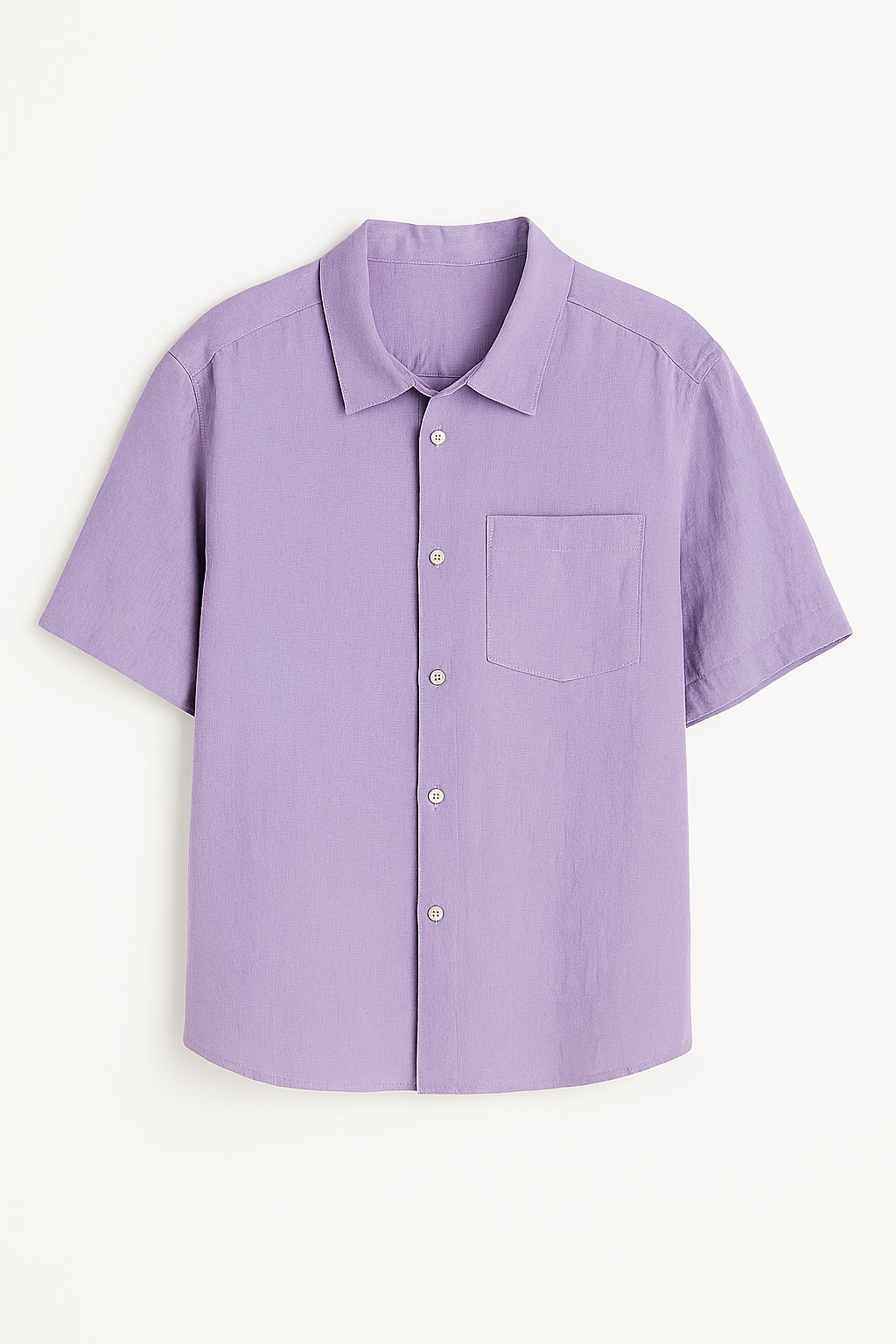 Elegante Korte linnen blousen voor mannen