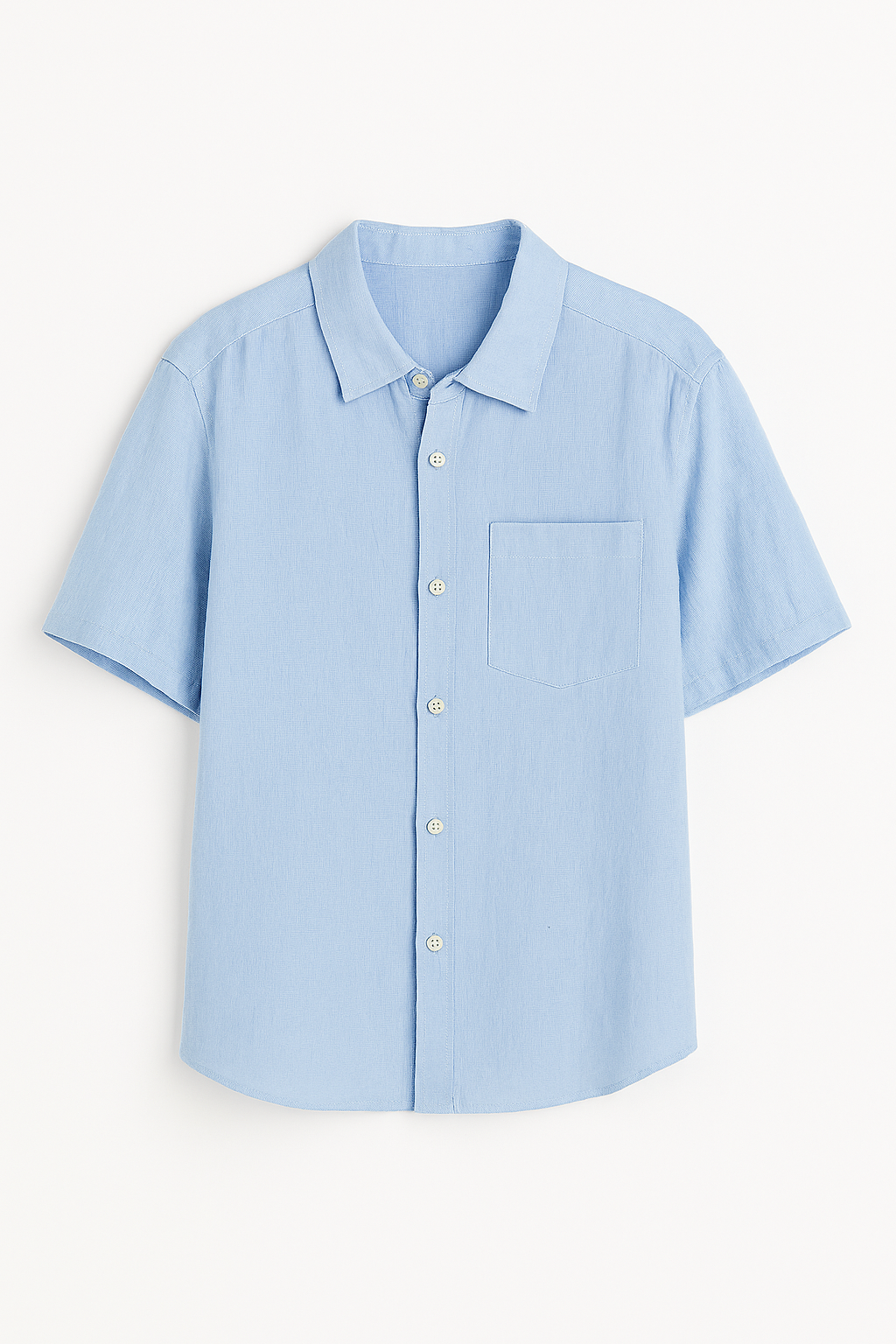 Elegante Korte linnen blousen voor mannen
