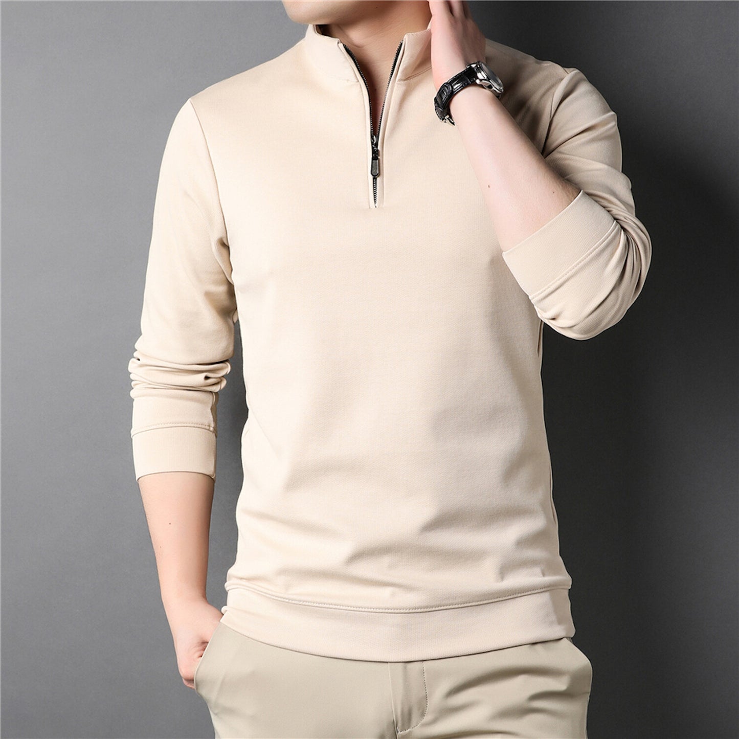 Quarter zip voor heren Comfortabel - Stijlvol
