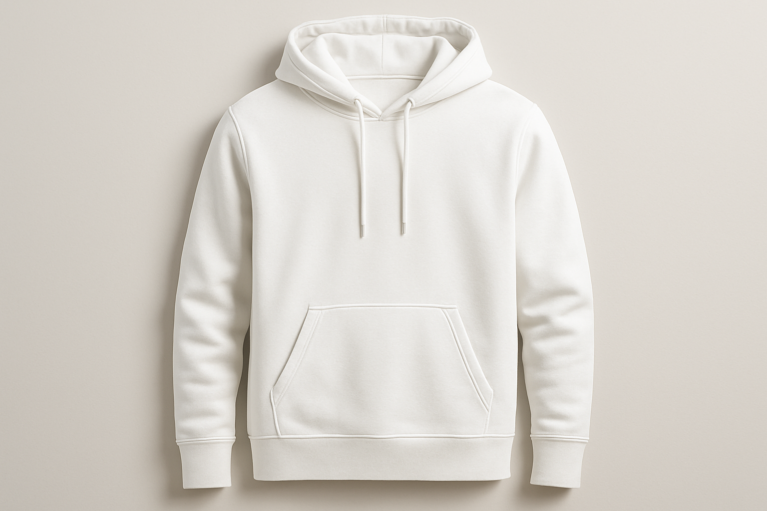 witte hoodie voor mannen