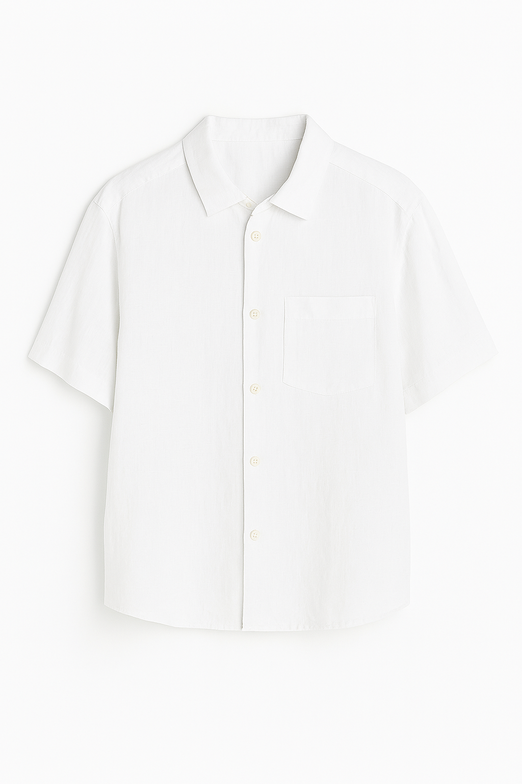 Elegante Korte linnen blousen voor mannen