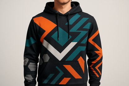 geometrischee hoodie voor mannen