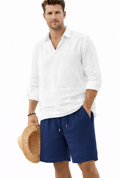 Comfortabele linnen en chino korte broeken voor heren