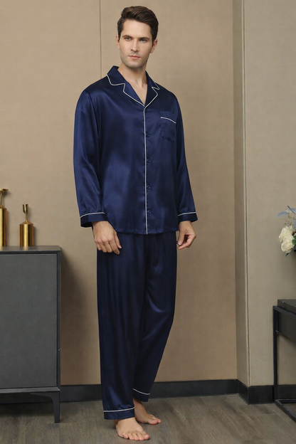 Satijnen Pyjama Lang Heren